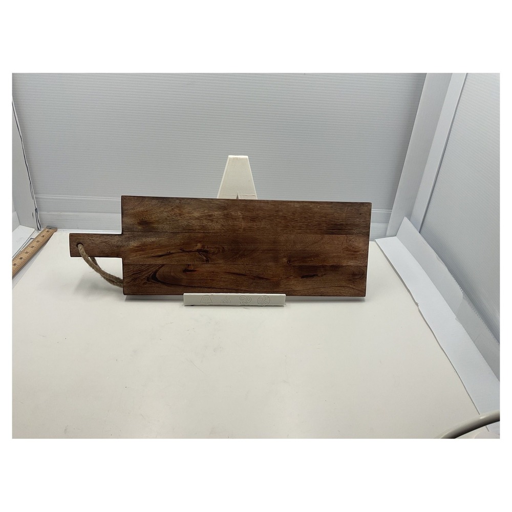 Handmade‎ Wood Cutting Board with Handle, Rectangular